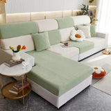 Stretchable Jacquard Fleece Sofa Cover Non-Slip Pet Furniture Protector Recliner and Cushion Slipcovers - Ornate Home