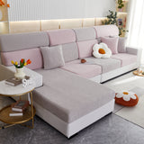 Stretchable Jacquard Fleece Sofa Cover Non-Slip Pet Furniture Protector Recliner and Cushion Slipcovers - Ornate Home