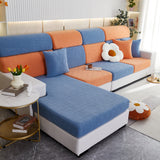 Stretchable Jacquard Fleece Sofa Cover Non-Slip Pet Furniture Protector Recliner and Cushion Slipcovers - Ornate Home
