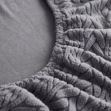 Stretchable Jacquard Polar Fleece Sofa Cover Non-Slip Furniture Protector for Pets L-Shaped Couch Slipcovers - Ornate Home
