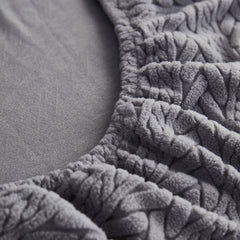 Stretchable Jacquard Polar Fleece Sofa Cover Non-Slip Furniture Protector for Pets L-Shaped Couch Slipcovers - Ornate Home