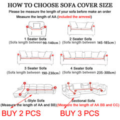 Stretchable Thick Velvet Sofa Cover for L Shaped Corner Sofa in Living Room Fits 1/2/3/4 Seater Couches - Ornate Home
