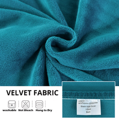 Stretchable Thick Velvet Sofa Cover for L Shaped Corner Sofa in Living Room Fits 1/2/3/4 Seater Couches - Ornate Home