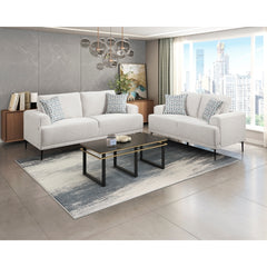 Stride Beige Loveseat - Ornate Home