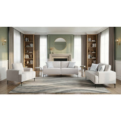 Stride Beige Loveseat - Ornate Home