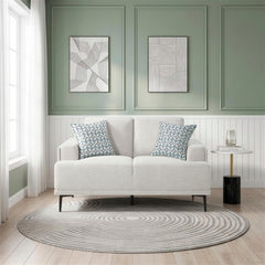Stride Beige Loveseat - Ornate Home