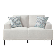 Stride Beige Loveseat - Ornate Home