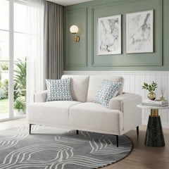 Stride Beige Loveseat - Ornate Home