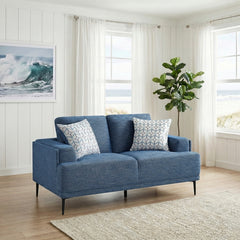 Stride Blue Loveseat - Ornate Home