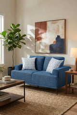 Stride Blue Loveseat - Ornate Home