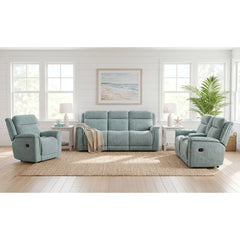 Striker Bristol Seafoam 3-Piece Living Room Set - Ornate Home