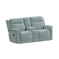 Striker Bristol Seafoam Loveseat with Console - Ornate Home