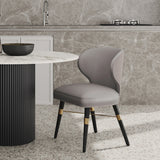 Strine Dining Chair in Dark Taupe - Ornate Home