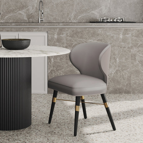 Strine Dining Chair in Dark Taupe - Ornate Home