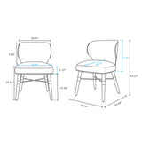 Strine Dining Chair in Dark Taupe - Ornate Home