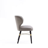 Strine Dining Chair in Dark Taupe - Ornate Home