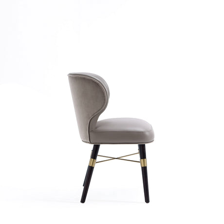 Strine Dining Chair in Dark Taupe - Ornate Home