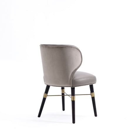 Strine Dining Chair in Dark Taupe - Ornate Home