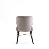 Strine Dining Chair in Dark Taupe - Ornate Home