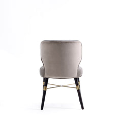 Strine Dining Chair in Dark Taupe - Ornate Home