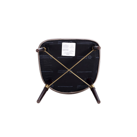 Strine Dining Chair in Dark Taupe - Ornate Home