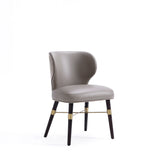 Strine Dining Chair in Dark Taupe (set of 2) - Ornate Home