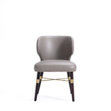 Strine Dining Chair in Dark Taupe (set of 2) - Ornate Home
