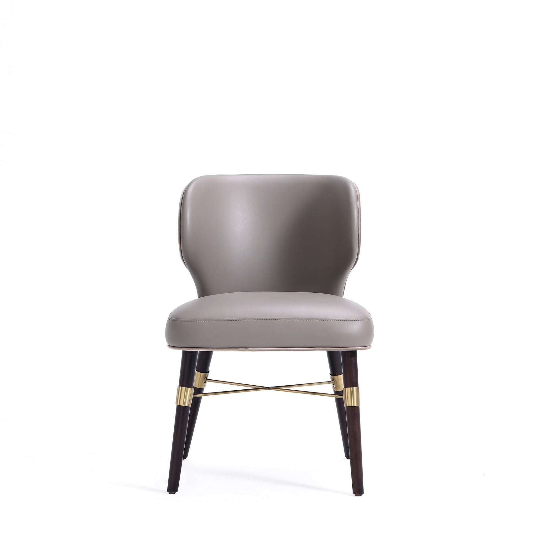 Strine Dining Chair in Dark Taupe (set of 2) - Ornate Home
