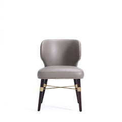 Strine Dining Chair in Dark Taupe (set of 2) - Ornate Home