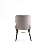Strine Dining Chair in Dark Taupe (set of 2) - Ornate Home
