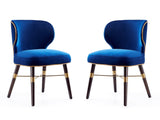 Strine Dining Chair in Royal Blue (set of 2) - Ornate Home