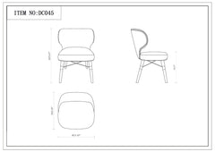 Strine Dining Chair in Royal Blue (set of 2) - Ornate Home