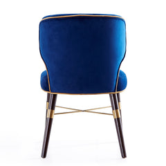 Strine Dining Chair in Royal Blue (set of 2) - Ornate Home
