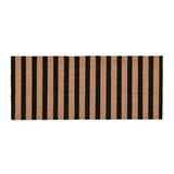 Striped Black/Natural 24x57 Doormat - Ornate Home