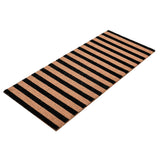 Striped Black/Natural 24x57 Doormat - Ornate Home