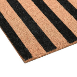Striped Black/Natural 24x57 Doormat - Ornate Home