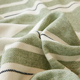 Striped Chenille Sofa Slipcover Throw, Soft Thick Washable Couch Cover Blanket - Ornate Home