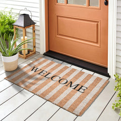 Striped Natural 24x36 Doormat - Ornate Home