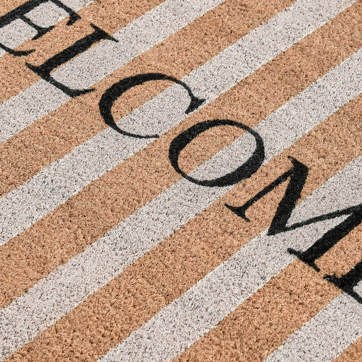 Striped Natural 24x36 Doormat - Ornate Home