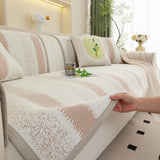 Striped Non-Slip Cooling Couch Cover, Summer Couch Pads for Seat Back Armrest - Ornate Home