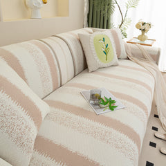 Striped Non-Slip Cooling Couch Cover, Summer Couch Pads for Seat Back Armrest - Ornate Home