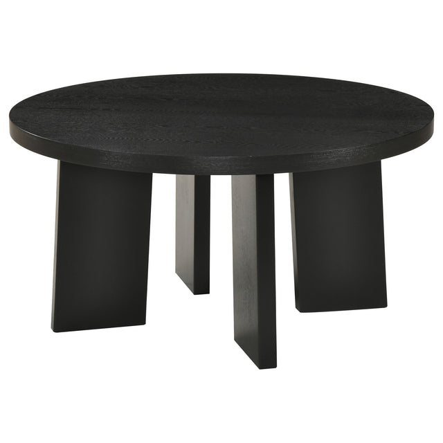 Strouse Black Coffee Table - Ornate Home