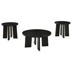 Strouse Black Coffee Table Set - Ornate Home