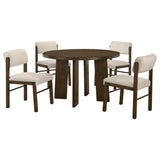 Strouse Cream/Walnut 5-piece Dining Set - Ornate Home