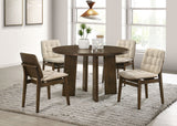 Strouse Cream/Walnut 5-piece Dining Set - Ornate Home