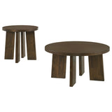Strouse Dark Walnut Coffee Table Set - Ornate Home