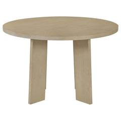 Strouse Natural Oak 47-inch Round Wood Dining Room Table - Ornate Home