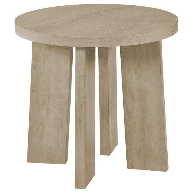 Strouse Natural Oak End & Side Table - Ornate Home