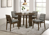 Strouse Walnut 47-inch Round Wood Dining Room Table - Ornate Home