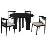 Strouse Wheat/Black 5-piece Dining Set - Ornate Home